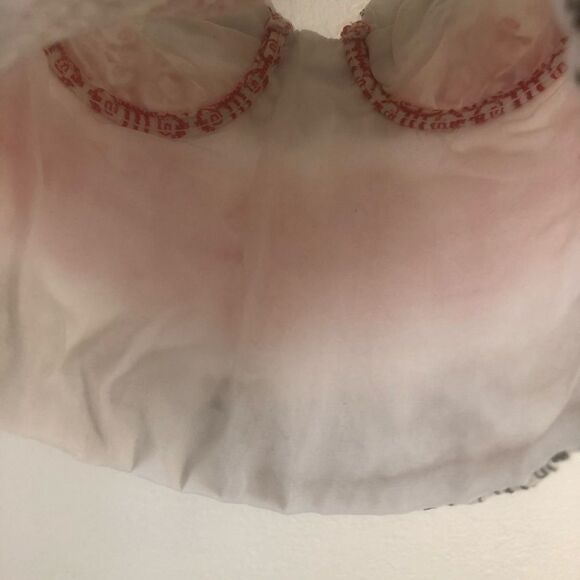 Blue Life Embroidered spaghetti strap top size S - Picture 4 of 6